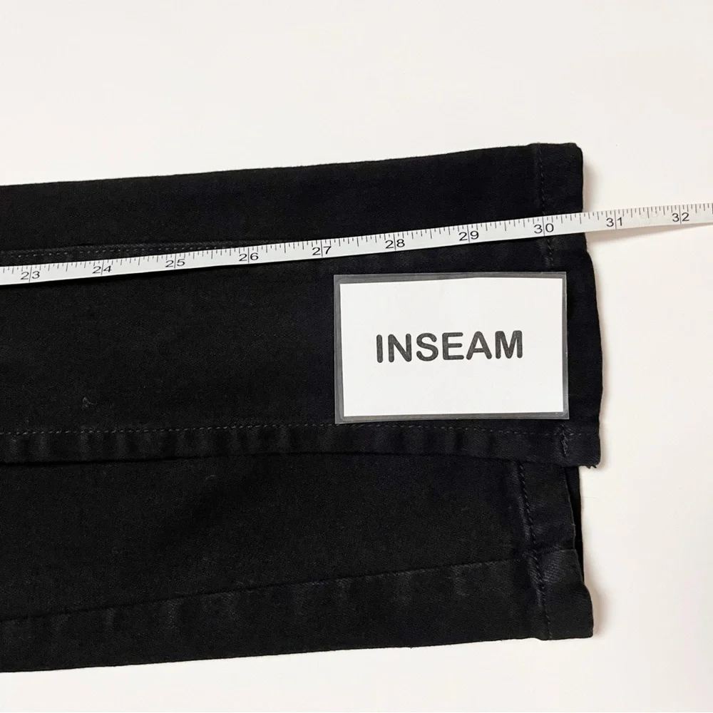 Free People We the Free Split Flare‎ Jeans 24 00 black high rise front slit